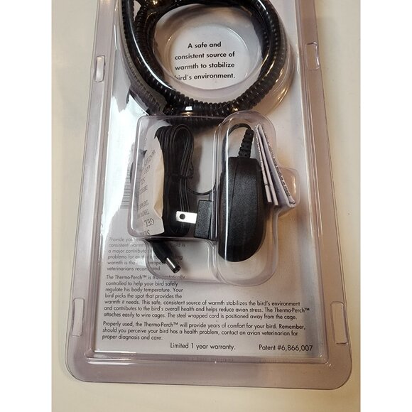 K&H Pet Products Bird Thermo-Perch Gray 10.5" x 1" x 1" - Picture 3 of 4